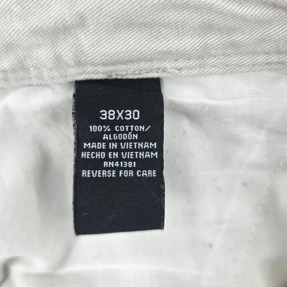Polo Jeans Co Ralph Lauren Mens Tan Khaki Cargo Pants 38x30 Military Utility